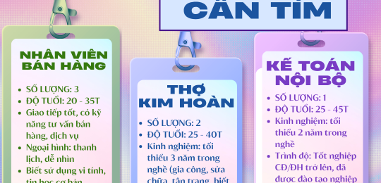CÔNG TY TNHH VÀNG BẠC ĐÁ QUÝ QUỐC BẢO TUẤN TUYỂN DỤNG NHÂN VIÊN 2026