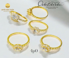 Nhẫn hột chủ 5li 4p0