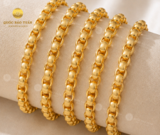 Lắc cong Hàn Quốc em bé - Vàng 610 