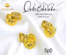 Bông tai kim tiền 5p0