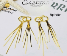 Bông tai 5 tua mì vuông