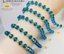 Chuỗi phale xanh mix charm vàng