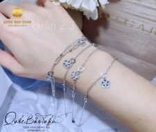 Lắc chân mix charm hoa