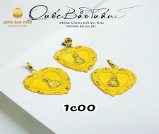 Mặt dây hình tim 23K MD-002