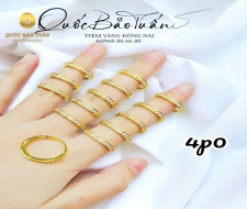 Nhẫn full tấm vàng 610