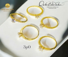 Nhẫn hột chủ 5li 3p0