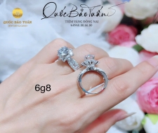 Nhẫn hột chủ vàng Italy 6g8