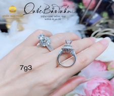 Nhẫn hột chủ vàng Italy 7g3