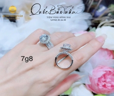 Nhẫn hột chủ vàng Italy 7g8