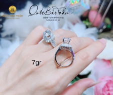 Nhẫn nữ hột chủ vàng Italy 7gr