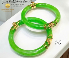 Vòng cẩm thạch bọc vàng VCT-002