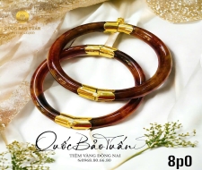 Vòng cẩm thạch bọc vàng VCT-006