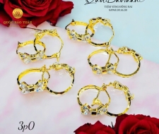 Bông khoen tròn nơ