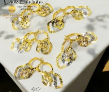 Bông tua kiểu lá xi 2 màu