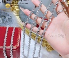 Dây chuyền xoắn hoa mai