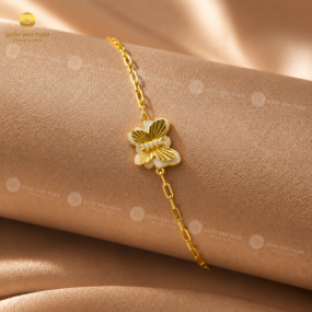 Lắc tay charm bướm vàng 610
