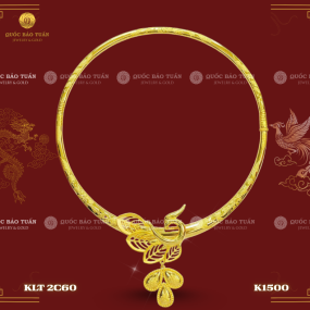 Kiềng Cổ Cưới Cô Dâu - Kim Phụng Hướng Dương