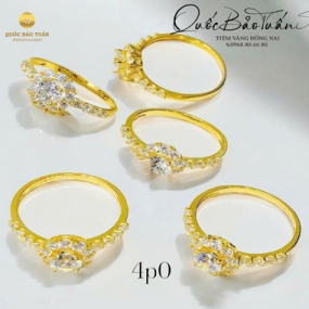 Nhẫn hột chủ 5li 4p0