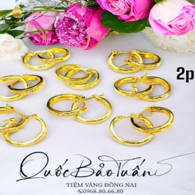 Bông tai khoen tròn 2p3