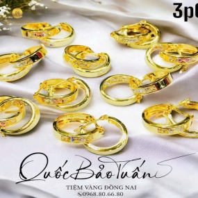 Bông tai khoen tròn 3p0