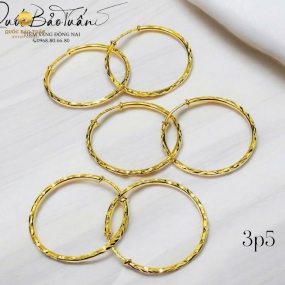 Bông khoen tròn 3p5