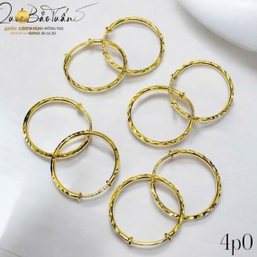 Bông khoen tròn 4p0