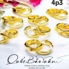 Bông tai khoen tròn 4p3