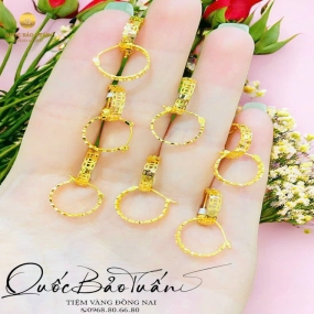 Bông tai kim tiền 2p5