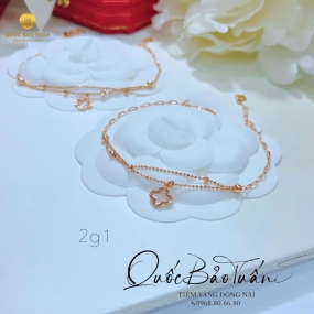 Lắc chân mix charm LV 2g1