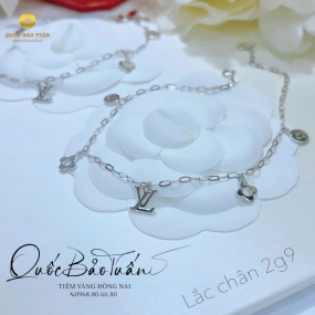 Lắc chân mix charm LV 2g9