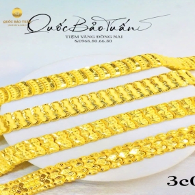 Lắc tay vàng 23K 3c0