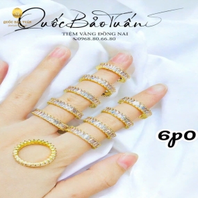 Nhẫn baguettle 6p0