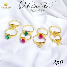 Nhẫn đá đủ màu NTE-001