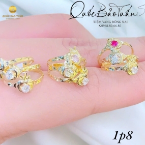 Nhẫn hột chủ 1p8