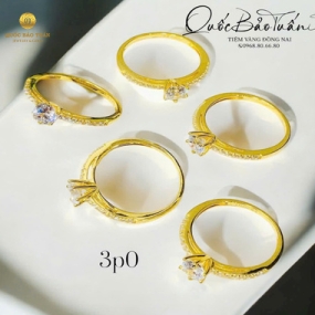 Nhẫn hột chủ 5li 3p0