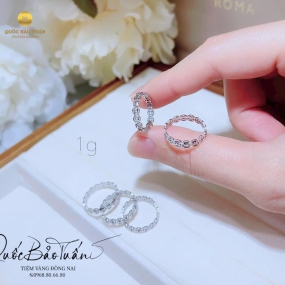 Nhẫn kim tiền 1g