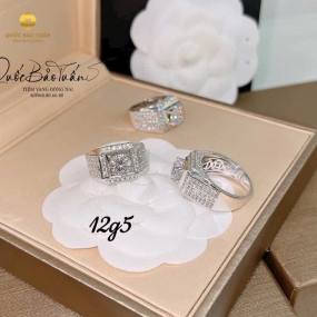 Nhẫn hột chủ vàng Italy 12g5