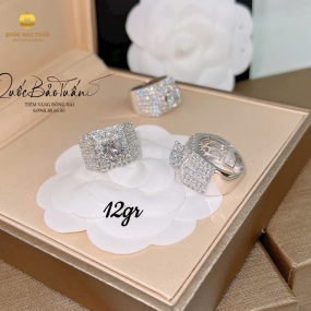 Nhẫn hột chủ vàng Italy 12gr 8li5