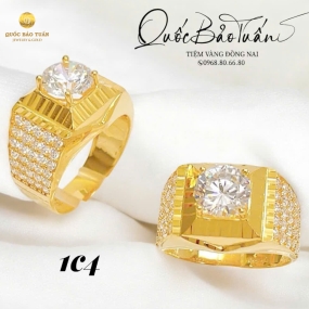 Nhẫn hột chủ 1c4 9li