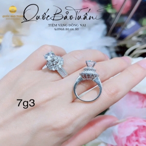 Nhẫn hột chủ vàng Italy 7g3