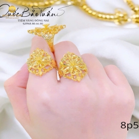 Nhẫn thoi hoa văn kiểu 8p5