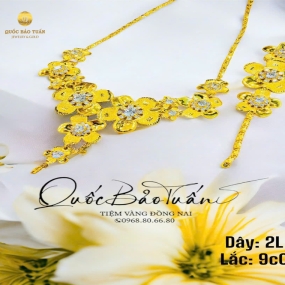 Dây & lắc hoa mai 9c0