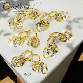 Bông tua kiểu lá xi 2 màu