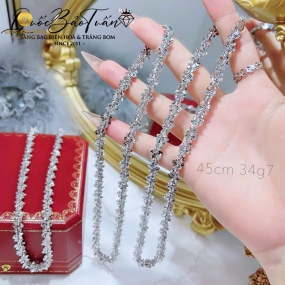 Dây chuyền xoắn hoa mai