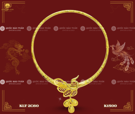 Kiềng Cổ Cưới Cô Dâu - Kim Phụng Hướng Dương