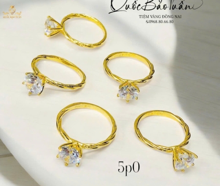 Nhẫn hột chủ 8li 5p0