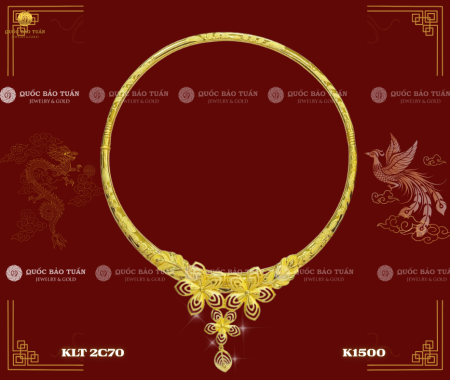 Kiềng Cổ Cưới Cô Dâu - Hoa Mai Cát Tường