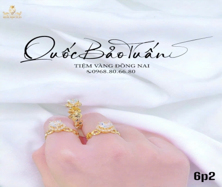 Nhẫn hột chủ 6p2