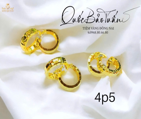 Bông tai khoen tròn 4p5
