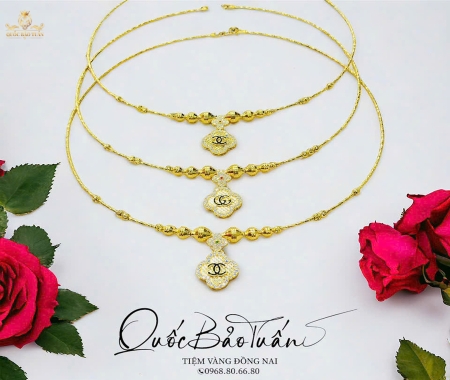 Kiềng cổ mix charm KC-002